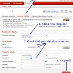 E-Mail Money Transfer - Screenshot