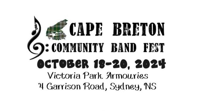 2024 Cape Breton Community Band Fall Fest Oct. 18-20, 2024